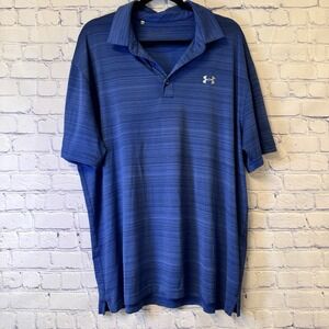 Under Armour Men's Polo Golf Tee Short Sleeve Dark Blue‎ Xl